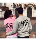 Mrs and Mr Rose-Grey sweatshirt