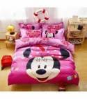 Minnie pink dot bed set