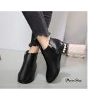 Pearl heel boots