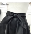 Sweet bow ecoleather skirt