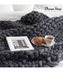 Coperta lana maxi knitt
