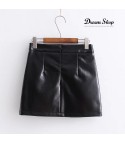 Giangki eco-leather miniskirt