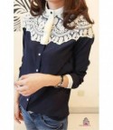 Bicolor Laced shirt