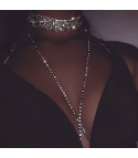 Collier strass extra