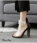 Key crystal heels