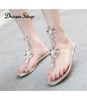 Transparent Mistrass jewel sandal