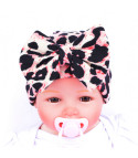 Turban baby leopard bow