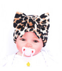 Turbante baby leopard fiocco