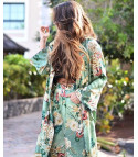 Kimono flowergreen