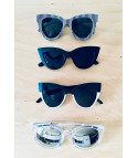 Transparent mirror sunglasses