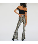 Python flared trousers
