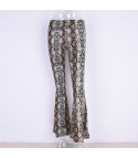 Python flared trousers