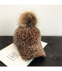 Leopard visor cap