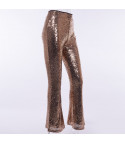 Sequin flared pants