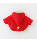Baby red cap mantellina