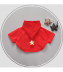 Baby red cap mantellina