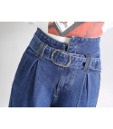 High-waisted jeans asimmetrik