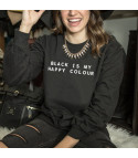 Black is my happy color sweatshirt