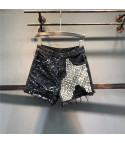 Sequin Gy studded shorts