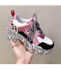 Leopard platform sneakers