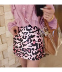Pinkleopard skirt
