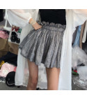 Sonya satin pleated skirt