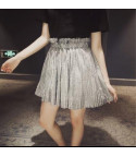 Sonya satin pleated skirt