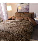 Set lenzuola leopard brown