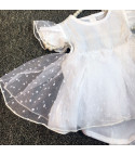 Baby littepois white dress