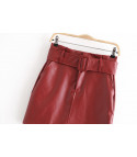 Genevra eco-leather skirt