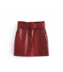 Genevra eco-leather skirt