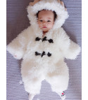 Baby white reindeer jumpsuit