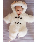 Baby tutina renna bianca