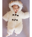 Baby white reindeer jumpsuit