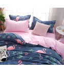 Set letto fenicotteri rosa