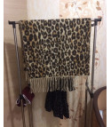 Maxi leopard scarf