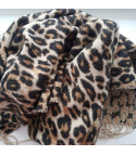 Maxi sciarpa leopard