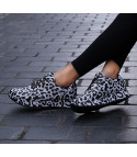 Leopard glitter sneakers