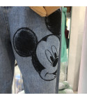 Mickey mouse leg jeans