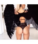 Ali Angel in feathers