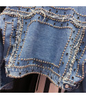 Giacca jeans borchiata Tilde