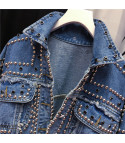 Giacca jeans borchiata Tilde