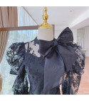 Lace blouse bow