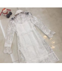 Geisha lace trench coat