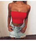 Thin straps short top