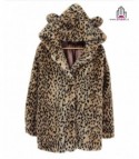 Bear leopard fur coat
