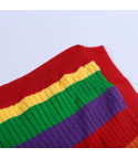 Rainbow knit top