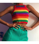 Rainbow knit top
