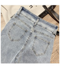 Strasfringe belt jeans