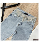Jeans strassfringe belt